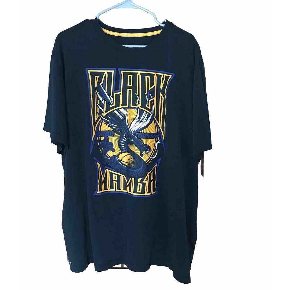 Nike Kobe Bryant Black Mamba Predator Lakers Dri Fit Tee Shirt Mens 3XL XXXL